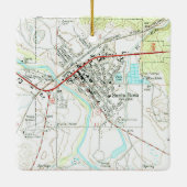 Santa Rosa NM  Topo Keramisch Ornament (Achterkant)