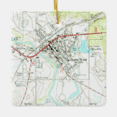 Santa Rosa NM  Topo Keramisch Ornament (Voorkant)