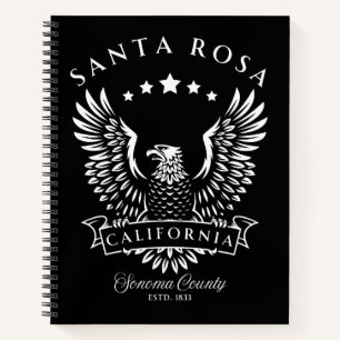 Santa Rosa Sonoma County Californië Vintage Adelaa Notitieboek