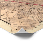 Santa Rosa, Vallejo en Sonoma Townships Poster (Hoek)