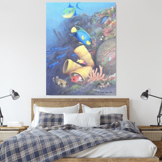 Santa Rosa Wall 1 Fine Art Wrapped Canvas afdrukke (Insitu (Slaapkamer))