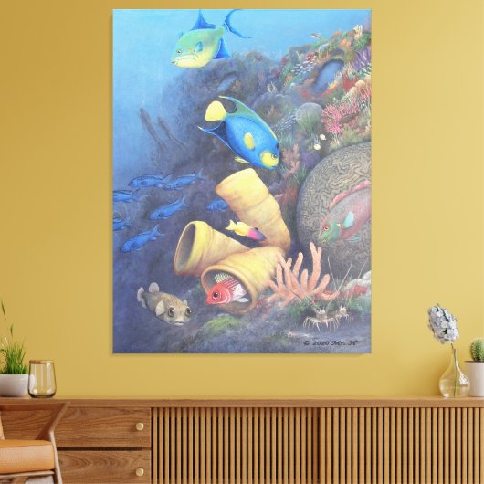 Santa Rosa Wall 1 Fine Art Wrapped Canvas afdrukke (Insitu (Woonkamer))