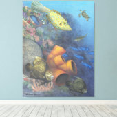 Santa Rosa Wall 2 Fine Art Wrapped Canvas afdrukke (Insitu (Houten vloer))