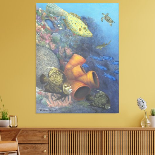 Santa Rosa Wall 2 Fine Art Wrapped Canvas afdrukke (Insitu (Woonkamer))