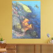 Santa Rosa Wall 2 Fine Art Wrapped Canvas afdrukke Afdruk (Insitu (Woonkamer))