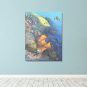 Santa Rosa Wall 2 Kunstzinnig Ingepakt Canvasprint Canvas Afdruk (Insitu (Houten vloer))