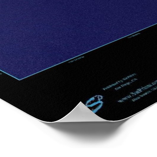 Santa Rosalillita, B.C., Mexicaanse satellietdruk Poster (Hoek)