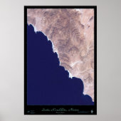 Santa Rosalillita, B.C., Mexicaanse satellietdruk Poster (Voorkant)