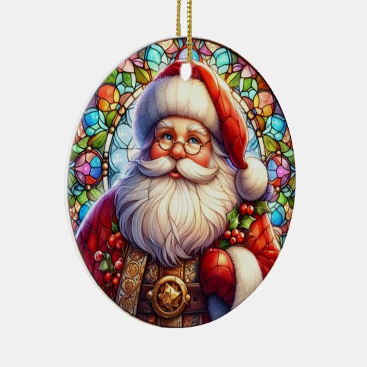 Santa Round Ornament (Rechts)