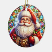 Santa Round Ornament (Links)