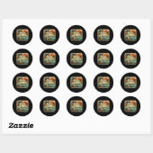Santa Rra _4 Ronde Sticker (Vel)