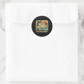 Santa Rra _4 Ronde Sticker (Tas)