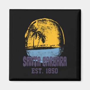 Santa Rra California Retro Surfer Vintage Strand M Magneet