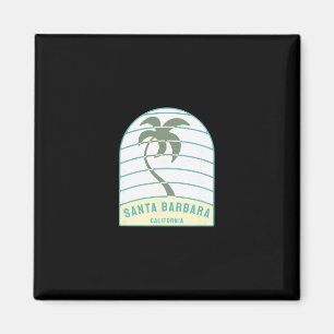 Santa Rra-strand Californië Palmboom Ca Vakantie  Magneet