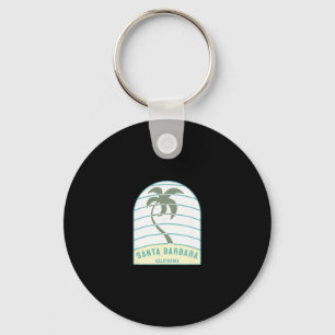 Santa Rra-strand Californië Palmboom Ca Vakantie Sleutelhanger
