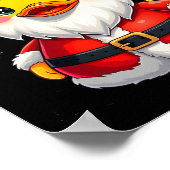 Santa Rubber Duck Schattigee kerstvakantie Poster (Hoek)