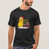 Santa Rubber Ducky Xmas Duckie Funny Rubber Duck C T-shirt (Voorkant)