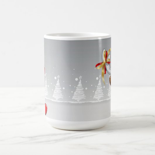 Santa & Rudolf Cartoon Mok (Center)