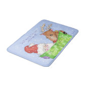 Santa, Rudolf en List bathmat Badmat (Gekanteld)