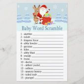 Santa, Rudolph Baby word scramble game (Voorkant)