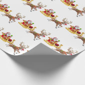 Santa & Rudolph Cadeaupapier (Hoek)