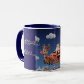 Santa Rudolph Christmas Combo Coffee Mug Mok (Voorkant links)