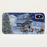 Santa Rudolph Elf met Sled