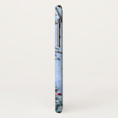 Santa Rudolph Elf met Sled Case-Mate iPhone Case (Achterkant/links)