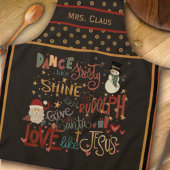 Santa Rudolph Frosty Jesus Custom Inspirivity Schort