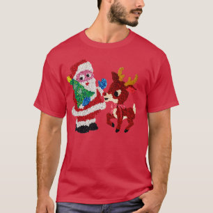 Santa Rudolph  gesmolten plastic T-shirt