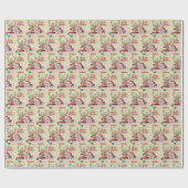 Santa & Rudolph Hug Christmas Wrapping Paper Cadeaupapier (Vlak)