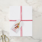 Santa, Rudolph, Snowman en Elf Cadeaulabel (Met Touw)