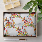 Santa, Rudolph, Snowman en Elf Tissuepapier (Geschenk)