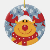 SANTA RUDOLPH XMAS KERAMISCH ORNAMENT (Achterkant)