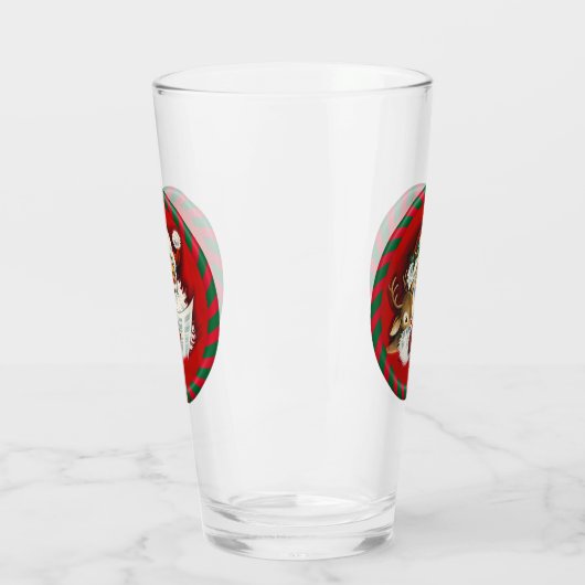 Santa & Rudy  Drink glas (Links)