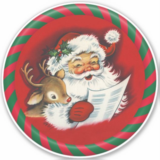 Santa & Rudy Vinyl Sticker (Voorkant)