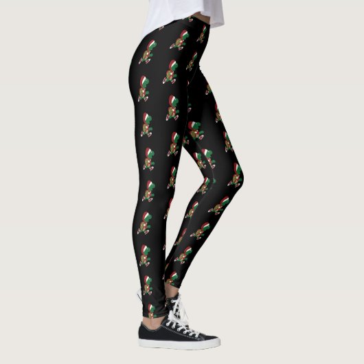 Santa Running Turtle Leggings (Rechts)