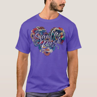 SANTA RUSH VIGNETTE KLEURSTOF T-SHIRT