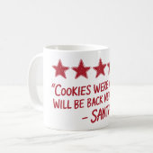 Santa’s 5-Star Review - Christmas Design Koffiemok (Voorkant links)