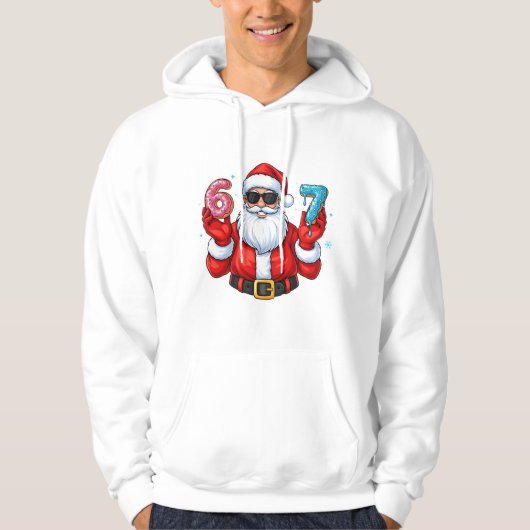 Santa’s 6 & 7 Donut Party Hoodie (Voorkant)