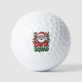 Santa’s Bad Influence (Funny Santa Squad) Golfballen (Voorkant)