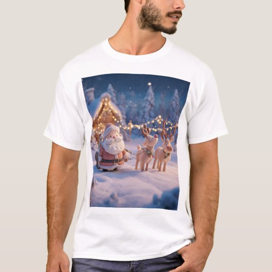 Santa’s Cabin Delivery T-shirt (Voorkant)