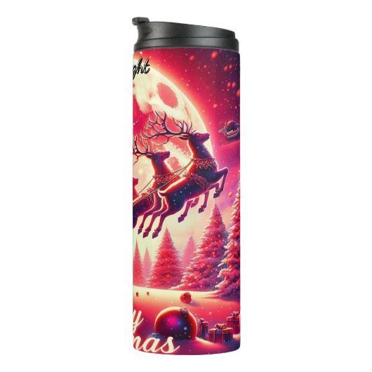 Santa’s Celestial Sleigh Ride Thermosbeker (Geroteerd rechts)