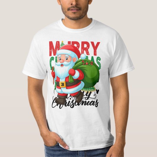 Santa’s Christmas Delivery Crew T-shirt (Voorkant)
