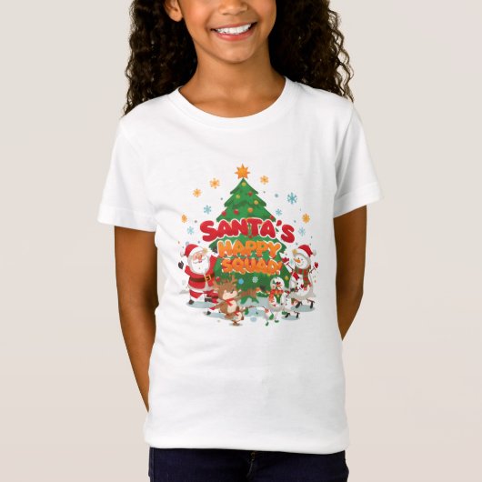 Santa’s Christmas T-Shirt for Kids & Family (Voorkant)