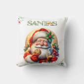 Santa’s Coffee Break Christmas Cushion Kussen (Voorkant)