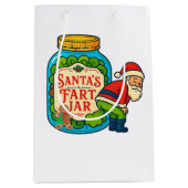 Santa’s Fart Jar Funny Christmas Medium Cadeauzakje (Voorkant)