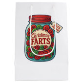 Santa’s Fart Jar Funny Christmas Medium Cadeauzakje (Achterkant)