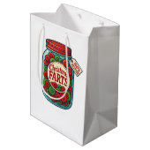 Santa’s Fart Jar Funny Christmas Medium Cadeauzakje (Achterkant Gekanteld)