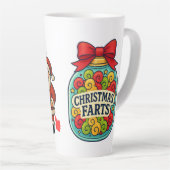 Santa’s Fart Jar Funny Festive Flatulence  Latte Mok (Rechterhoek)